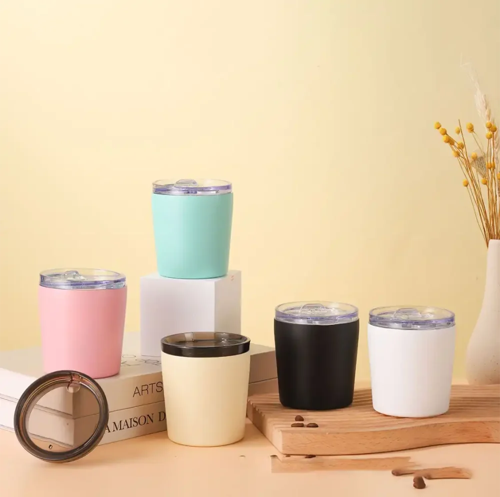 Stainless steel milk mug color collection