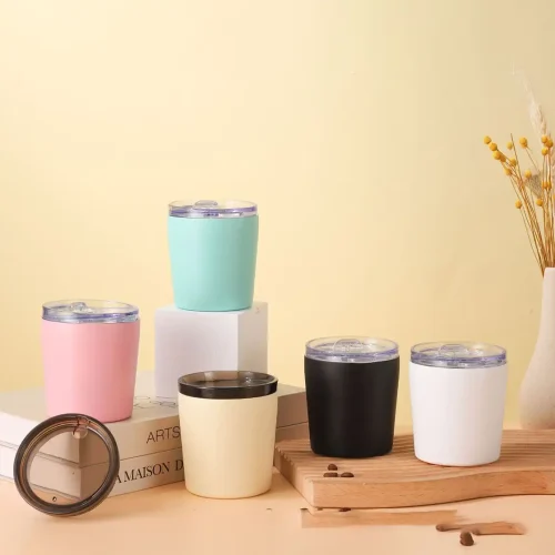 Stainless steel milk mug color collection