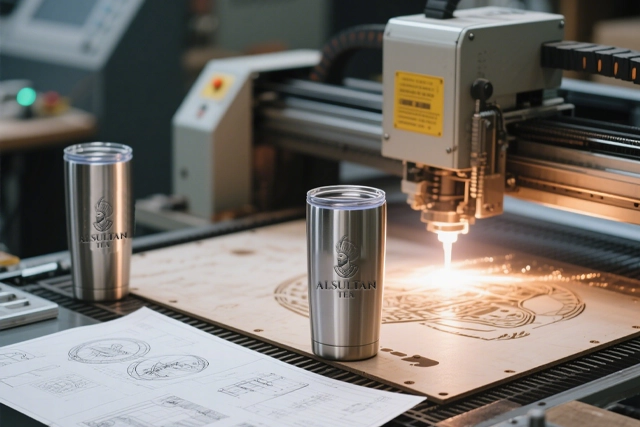 Customize water bottles laser engraving