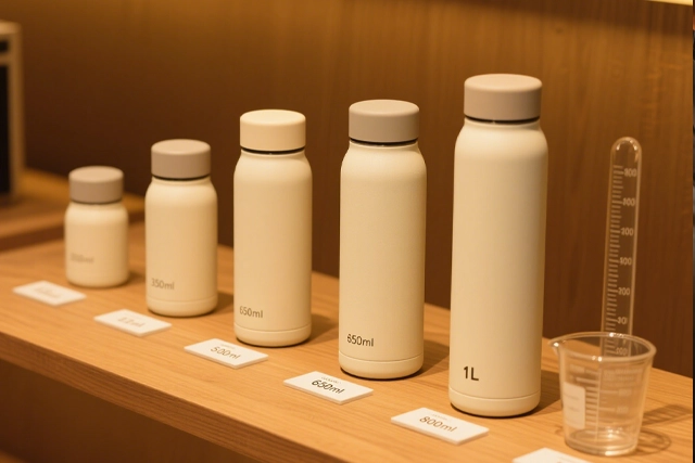 Water bottle capacity selection
