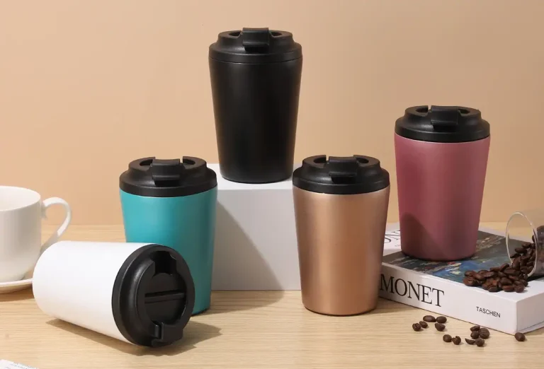 Double wall stainless steel coffee cup 1