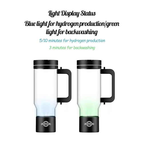 Hydrogen water pitcher light display status