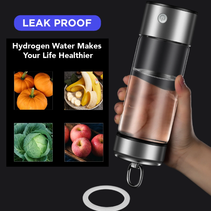 High-Concentration Hydrogen Water Generator 420ml with Ring Hook