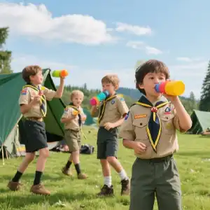 Real Customer Camping water bottle for kids