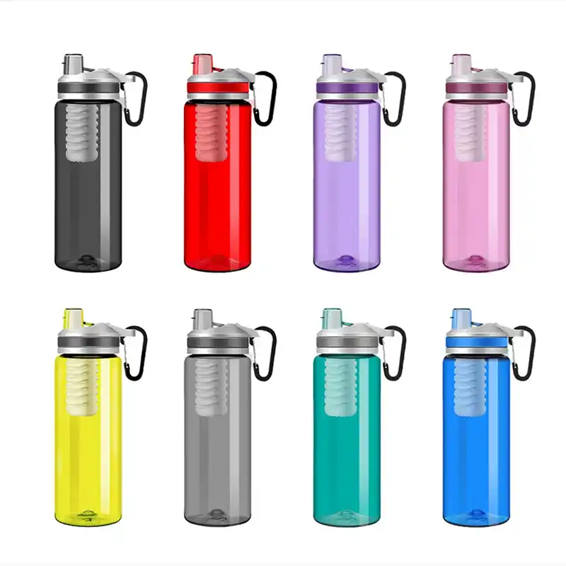 Water filter bottle color collection table