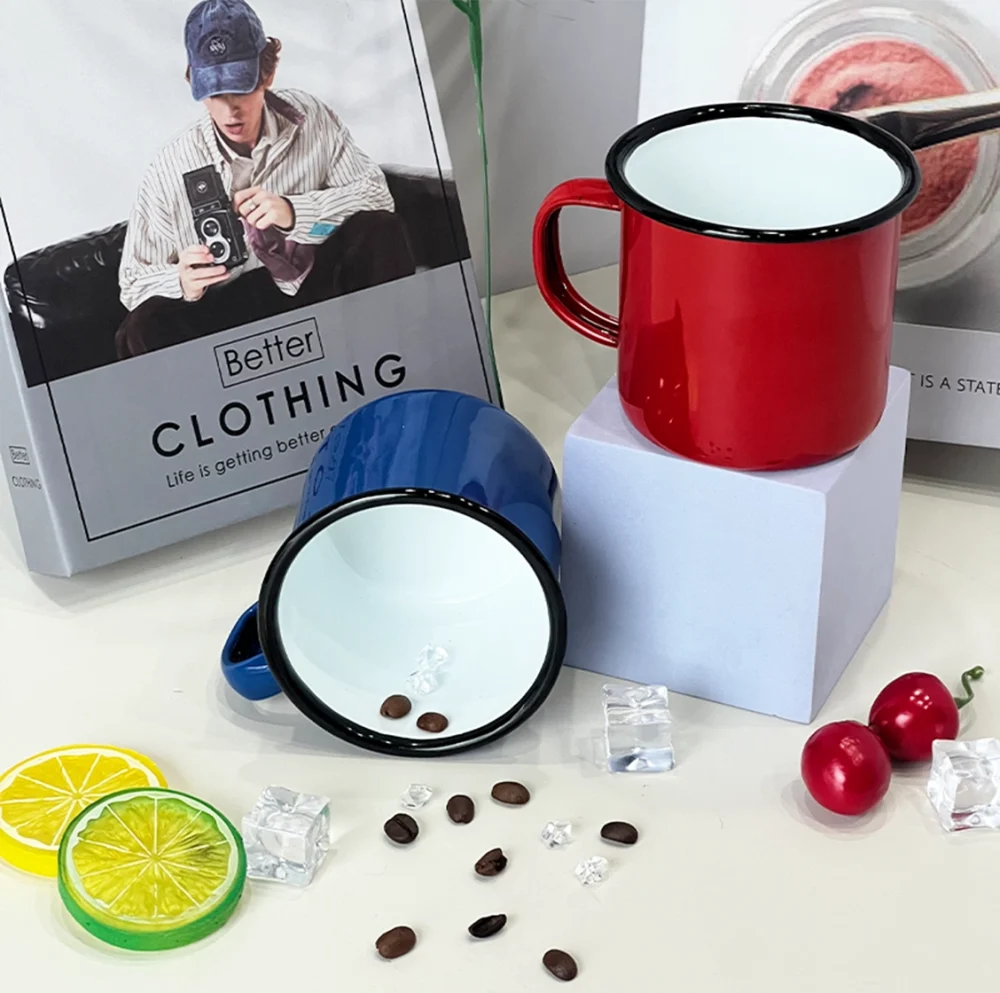 enamel camping mugs