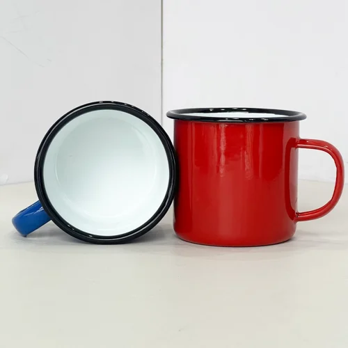 enamel mugs