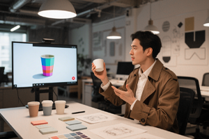 Design water bottle model