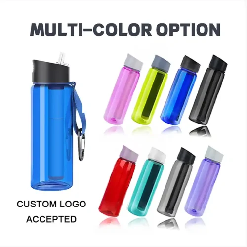 filtered water bottle multi colour option