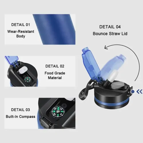 filtering water bottle details