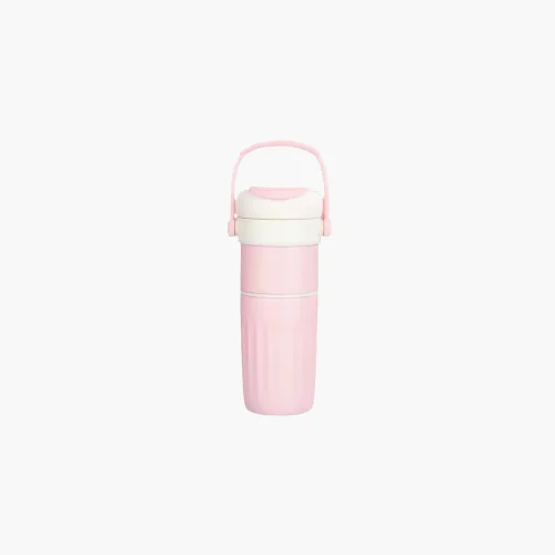 550ml Insulated Straw Water Bottle with Built-in Spoon
