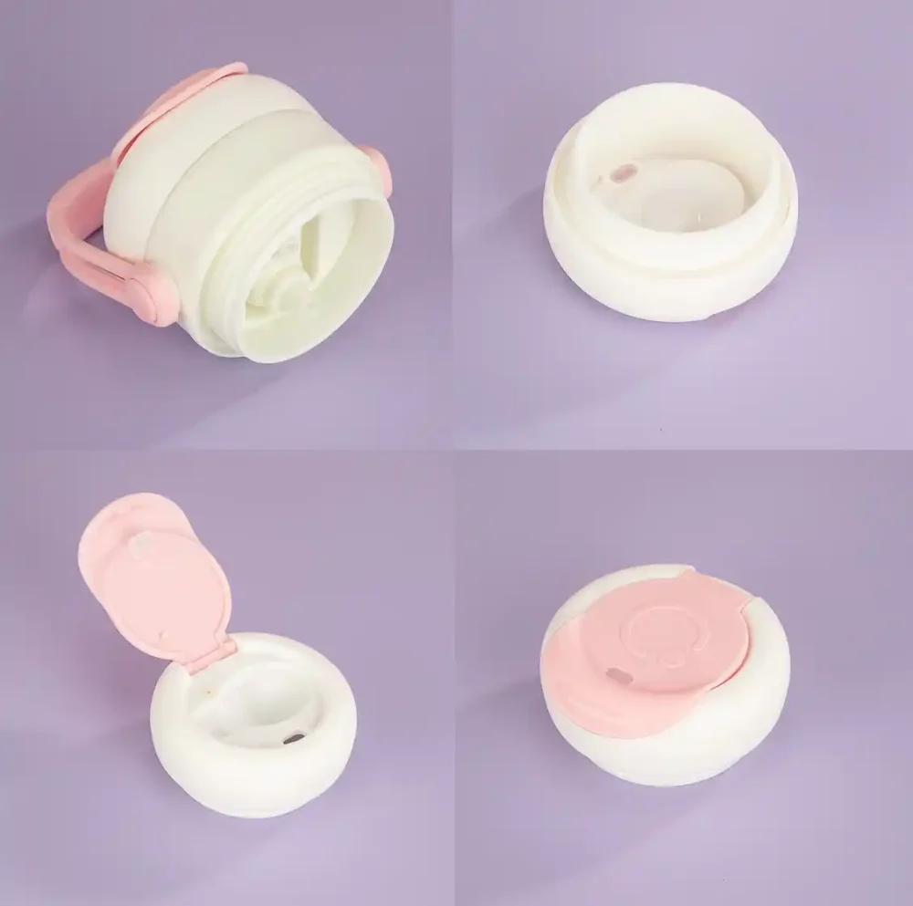 insulated straw water bottle lid detail