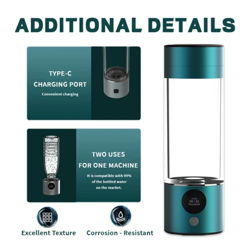 Intelligent Hydrogen Water Generator Bottle 280ml OEM ODM