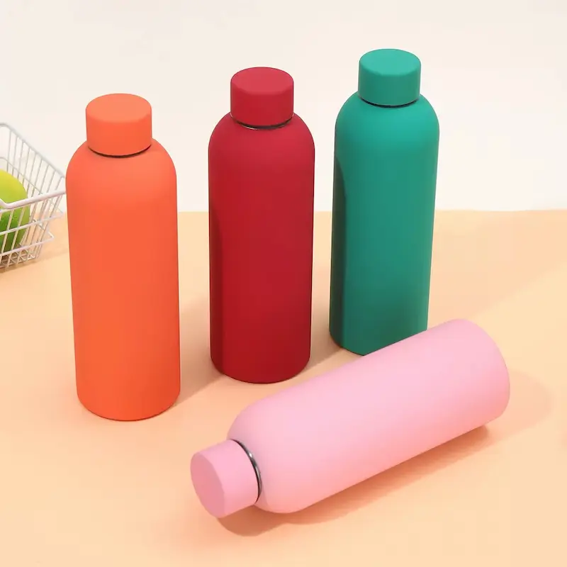 stainless steel narrow mouth water bottle